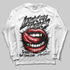 Jordan 3 OG “Black Cement” DopeSkill Long Sleeve T-Shirt Lick My Kicks Graphic Streetwear - White 