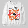 Jordan 1 Retro High OG Shattered Backboard (2025) DopeSkill Sweatshirt No Money No Love Typo Graphic Streetwear - White