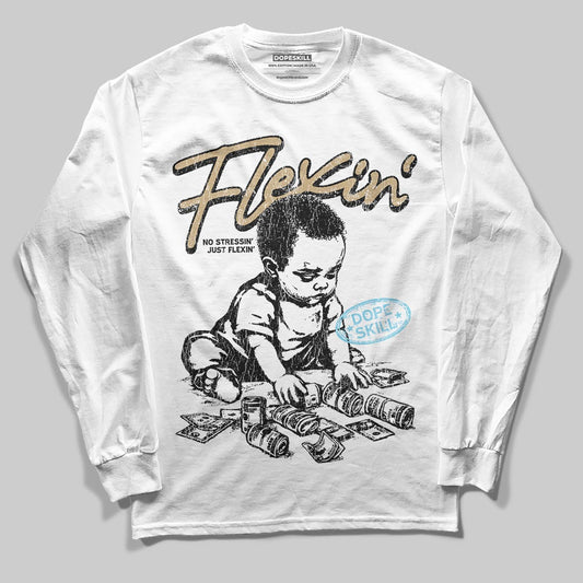 Jordan 11 City Pack “H-Town” DopeSkill Long Sleeve T-Shirt Flexin' Graphic Streetwear - White