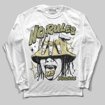 Olive Sneakers DopeSkill Long Sleeve T-Shirt No Rules Graphic Streetwear - White