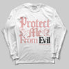 Jordan 40 “Dusty Rose” DopeSkill Long Sleeve T-Shirt Protect Me From Evil Graphic Streetwear - White