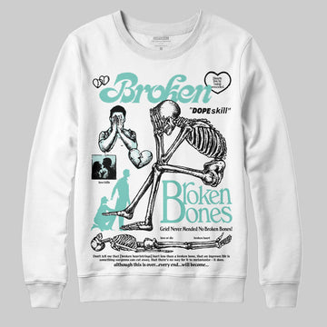 Jordan 11 Low "Igloo" DopeSkill Sweatshirt Broken Bones Graphic Streetwear - White