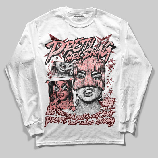 Jordan 3 Retro Valentine's Day Treat Yourself (2025) DopeSkill Long Sleeve T-Shirt Pretty Girl Swag Graphic Streetwear - White