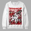 Jordan 1 Retro Low "Black Toe" DopeSkill Sweatshirt Resist Graphic Streetwear - White