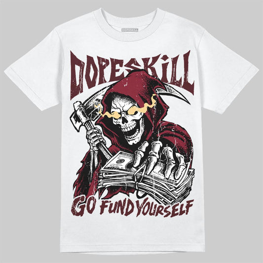 Jordan 3 PRM "Bin 23" DopeSkill T-Shirt Go Fund Yourself Graphic Streetwear - White 