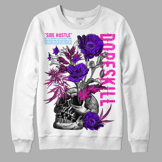 Dunk Low GS “Active Fuchsia” DopeSkill Sweatshirt Side Hustle Graphic Streetwear - White