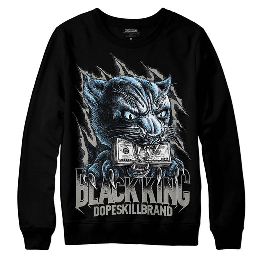 Jordan 11 Retro Cool Grey DopeSkill Sweatshirt Black King Graphic Streetwear - Black