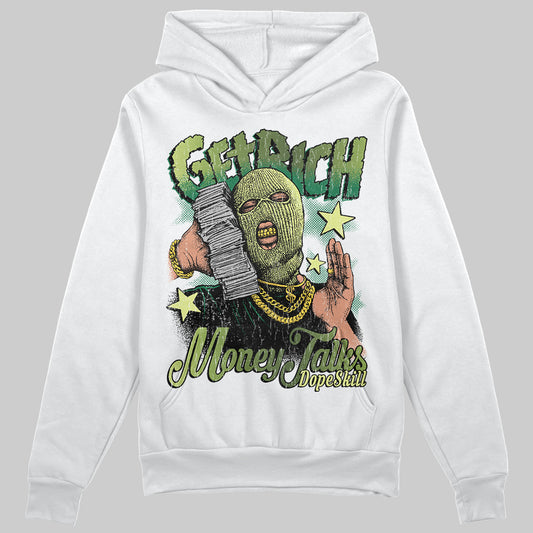 Foamposite Pro 'Pine Green' DopeSkill Hoodie Sweatshirt Get Rich Graphic Streetwear - White