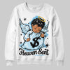 Jordan 11 Retro Legend Blue DopeSkill Sweatshirt Heaven Sent Graphic Streetwear - White