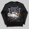 Jordan 4 Retro Lakers DopeSkill Long Sleeve T-Shirt Trust No One Graphic Streetwear - Black