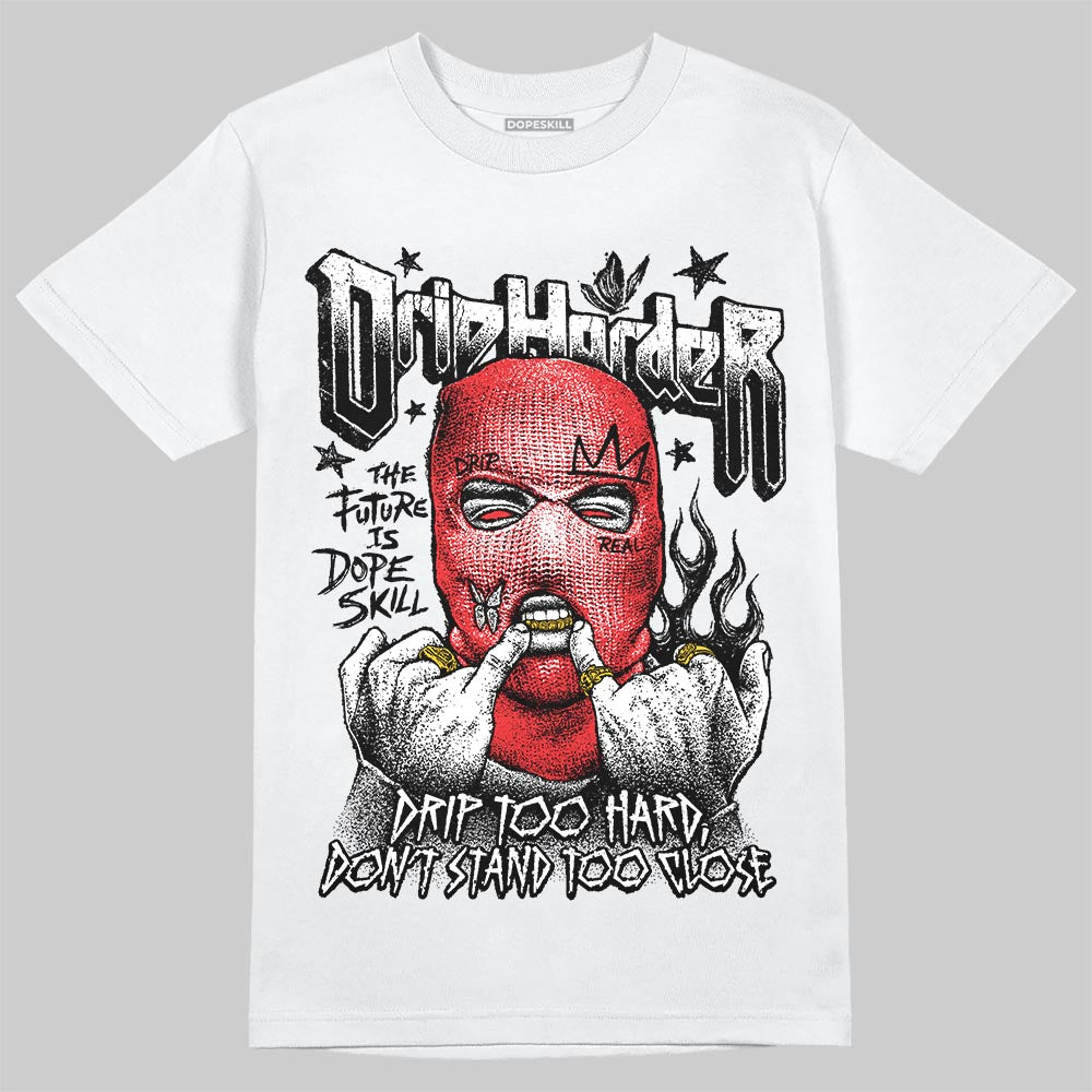 Black and White Sneakers DopeSkill T-Shirt Drip Harder Graphic Streetwear - White