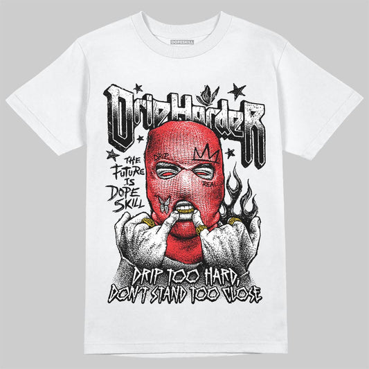 Black and White Sneakers DopeSkill T-Shirt Drip Harder Graphic Streetwear - White