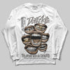Jordan 4 Retro Cave Stone DopeSkill Long Sleeve T-Shirt The Mouth With No Droughts Graphic Streetwear - White