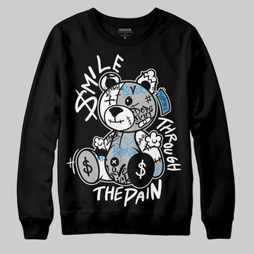 Jordan 10 OG “Steel” DopeSkill Sweatshirt Smile Through The Pain Graphic Streetwear - Black