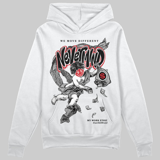 Jordan 11 “Bred Velvet” DopeSkill Hoodie Sweatshirt Nevermind Graphic Streetwear - White