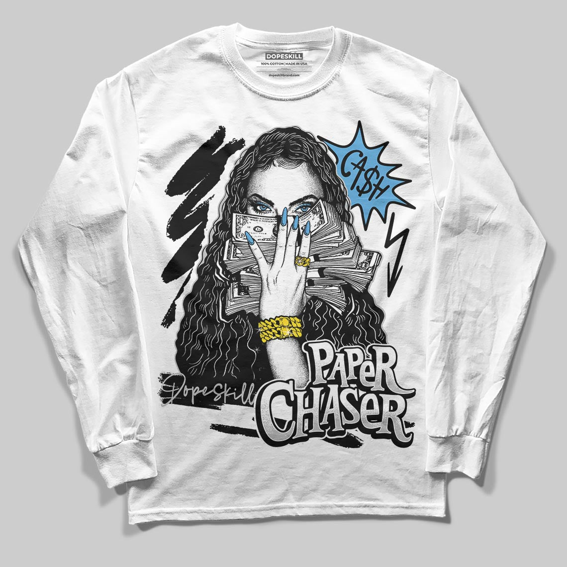 Jordan 10 OG “Steel” DopeSkill Long Sleeve T-Shirt NPC Graphic Streetwear - White