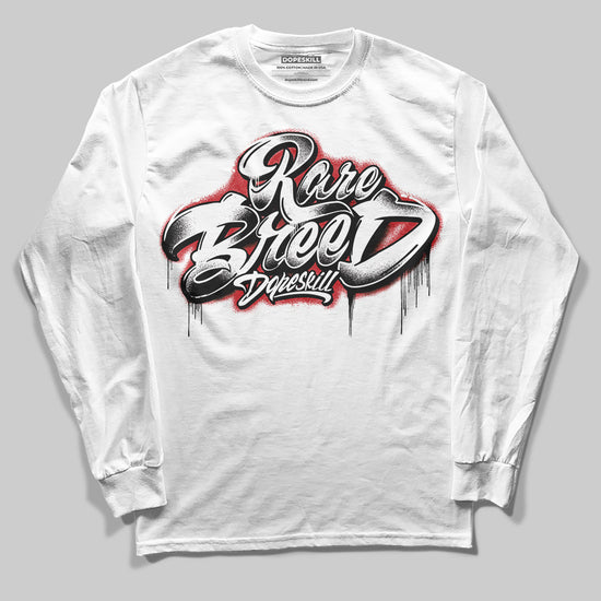 Jordan 11 “Bred Velvet” DopeSkill Long Sleeve T-Shirt Rare Breed Type Graphic Streetwear - White