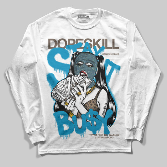 Jordan 3 GS “We Outside” DopeSkill Long Sleeve T-Shirt Stay It Busy Graphic Streetwear - White