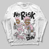 Jordan 5 OG “35th Anniversary” DopeSkill Long Sleeve T-Shirt No Risk No Story Graphic Streetwear - White