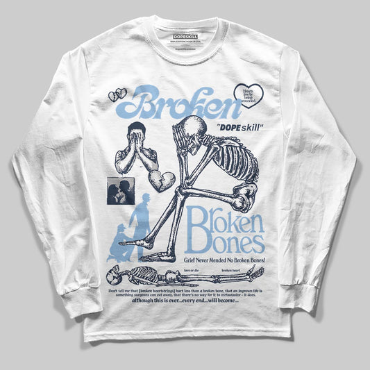 Asics Gel-Cumulus 16 Wash/Independence Blue DopeSkill Long Sleeve T-Shirt Broken Bones Graphic Streetwear - White 