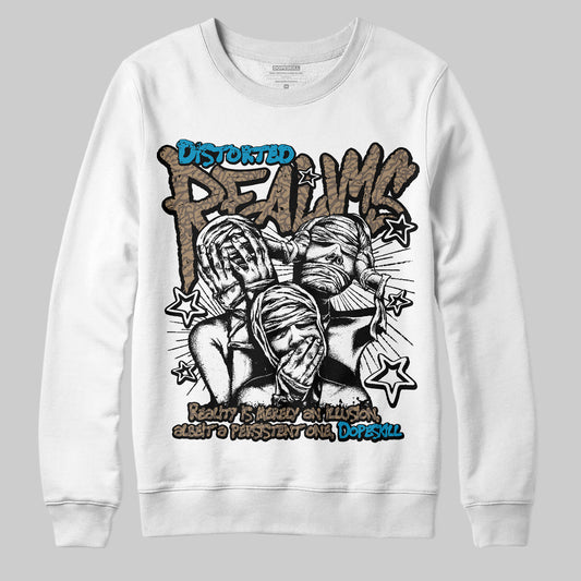 Jordan 3 GS “We Outside” DopeSkill Sweatshirt Distorted Realms Graphic Streetwear - White