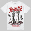 Jordan 4 “Sierra Red" DopeSkill T-Shirt Loyalty Graphic Streetwear - White