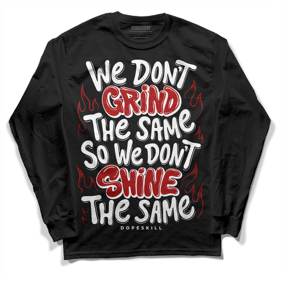 Jordan 14 "Black/White" DopeSkill Long Sleeve T-Shirt Grind Shine Graphic Streetwear - Black