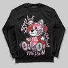 Awake NY x Air Jordan 5 Arctic Pink DopeSkill Long Sleeve T-Shirt Smile Through The Pain Graphic Streetwear - Black