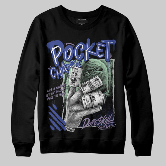 Jordan 1 Retro Low OG Zion Williamson Voodoo Alternate DopeSkill Sweatshirt Pocket Change Graphic Streetwear - Black