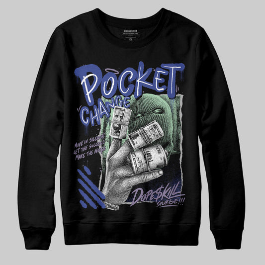 Jordan 1 Retro Low OG Zion Williamson Voodoo Alternate DopeSkill Sweatshirt Pocket Change Graphic Streetwear - Black