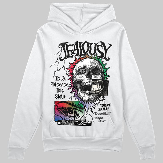 Jordan 11 Retro 285 Atlanta DopeSkill Hoodie Sweatshirt Jealousy Graphic Streetwear - White