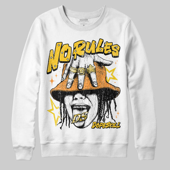 Yellow Sneakers DopeSkill Sweatshirt No Rules Graphic Streetwear - White