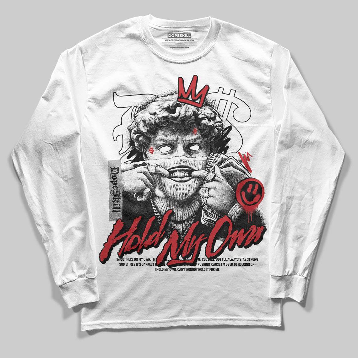Jordan 11 Retro Low Bred (2025) DopeSkill Long Sleeve T-Shirt In My Way Graphic Streetwear - White