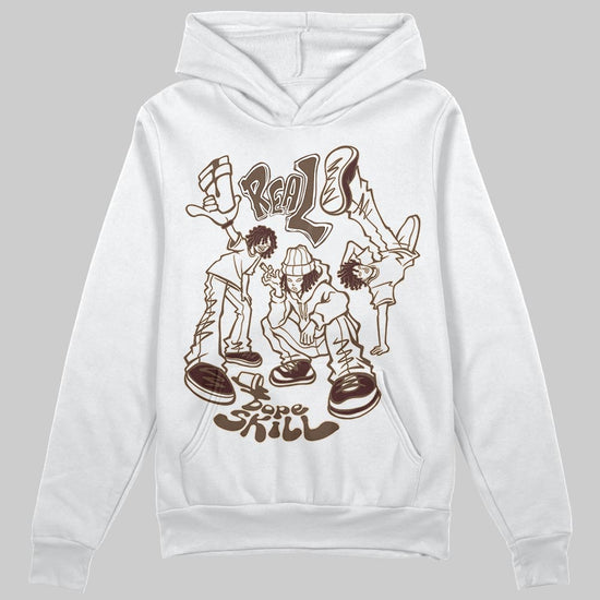A Ma Maniére x Air Jordan 4 “Dark Mocha” DopeSkill Hoodie Sweatshirt Real Y2K Players Graphic Streetwear - White