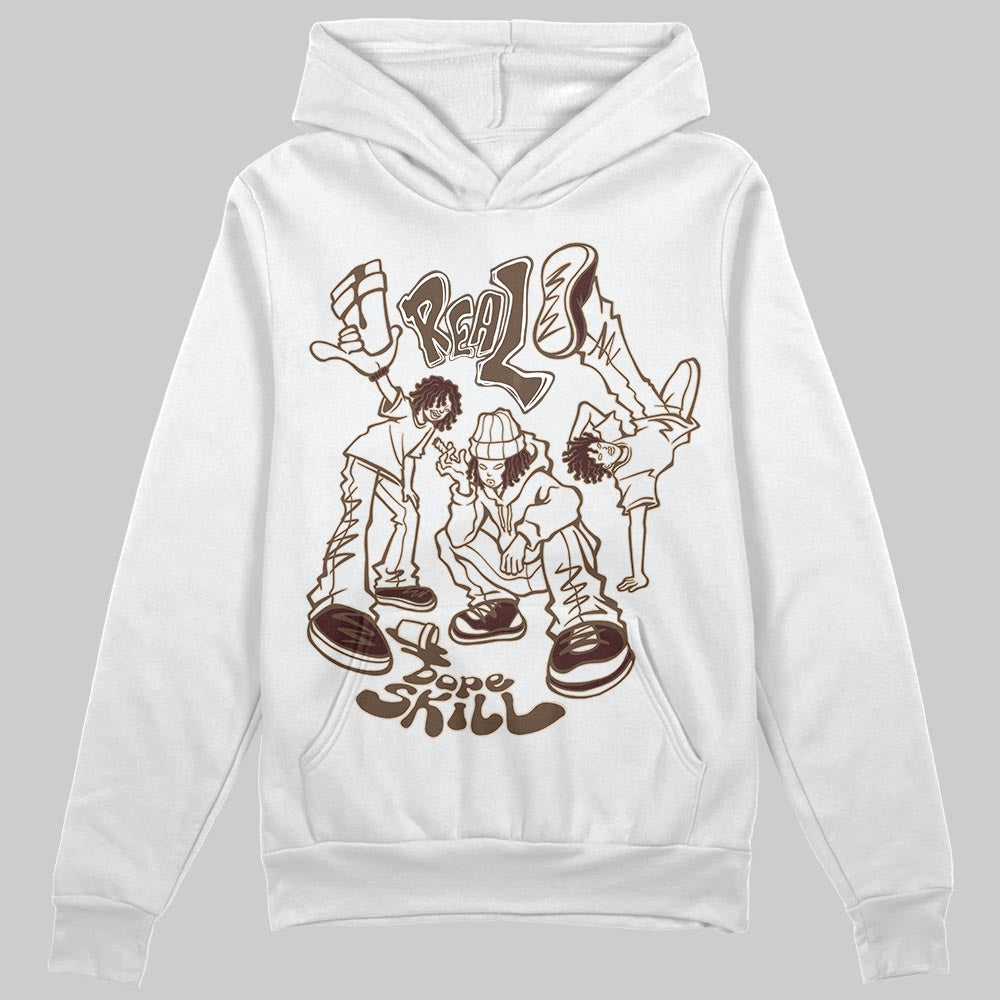 A Ma Maniére x Air Jordan 4 “Dark Mocha” DopeSkill Hoodie Sweatshirt Real Y2K Players Graphic Streetwear - White