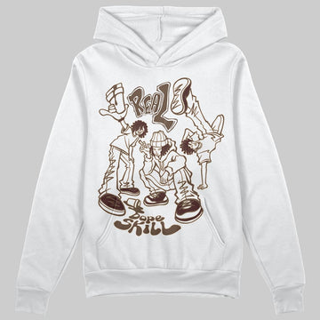 A Ma Maniére x Air Jordan 4 “Dark Mocha” DopeSkill Hoodie Sweatshirt Real Y2K Players Graphic Streetwear - White