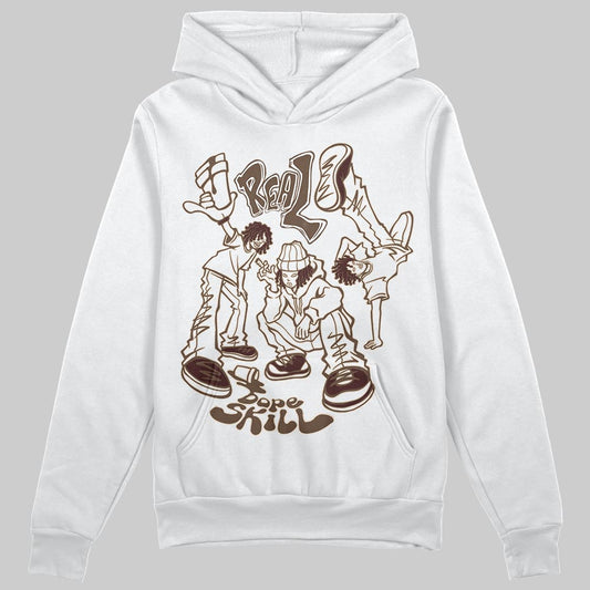 A Ma Maniére x Air Jordan 4 “Dark Mocha” DopeSkill Hoodie Sweatshirt Real Y2K Players Graphic Streetwear - White