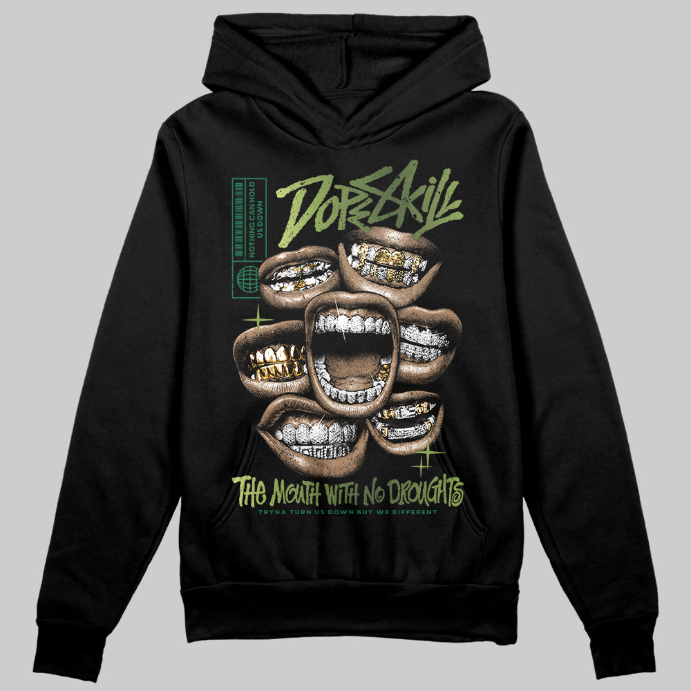 Foamposite Pro 'Pine Green' DopeSkill Hoodie Sweatshirt The Mouth With No Droughts Graphic Streetwear - Black