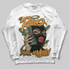 Olive Sneakers DopeSkill Long Sleeve T-Shirt Rolling in Money Graphic Streetwear - White