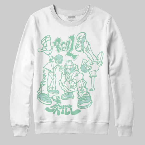 SB Dunk Low Rodeo Tourmaline DopeSkill Sweatshirt Real Y2K Players Graphic Streetwear - White