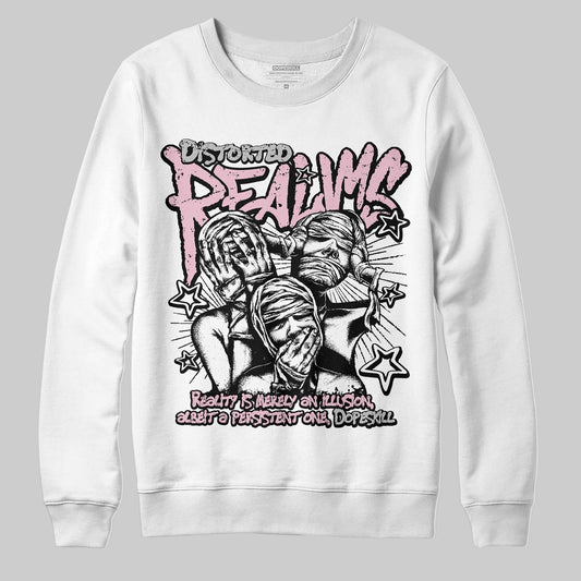 Jordan 5 OG “35th Anniversary” DopeSkill Sweatshirt Distorted Realms Graphic Streetwear - White