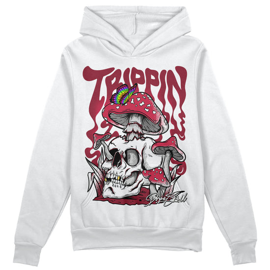 Jordan 1 Retro High '85 OG Metallic Burgundy DopeSkill Hoodie Sweatshirt Trippin Graphic Streetwear - White