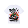 Black and White Sneakers DopeSkill T-Shirt Ease My Mind Graphic Streetwear - White 