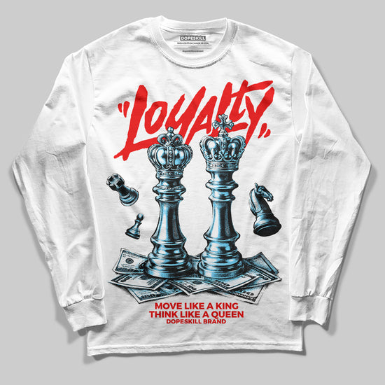 Red Sneakers DopeSkill Long Sleeve T-Shirt Loyalty Graphic Streetwear - White