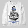 Royal Blue Sneakers DopeSkill Sweatshirt Scared Money Don't Make No Money Graphic Streetwear - White 