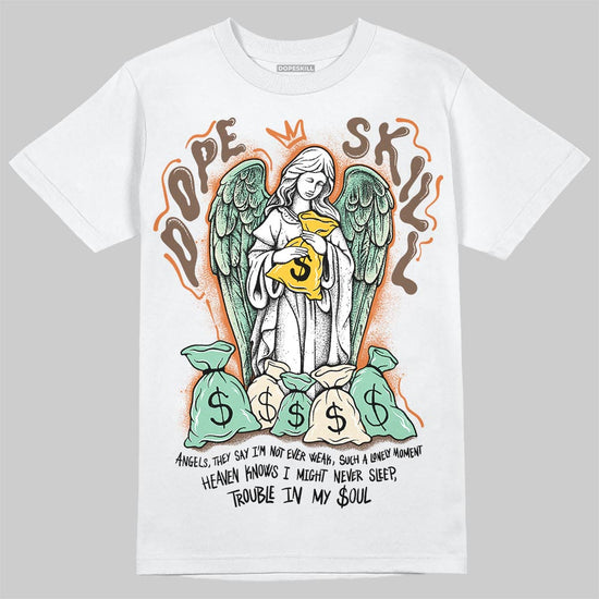 SB Dunk Low Rodeo Tourmaline DopeSkill T-Shirt Angels Graphic Streetwear - White 