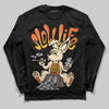 Orange, Black and White Sneakers DopeSkill Long Sleeve T-Shirt Slow Life Graphic Streetwear - Black