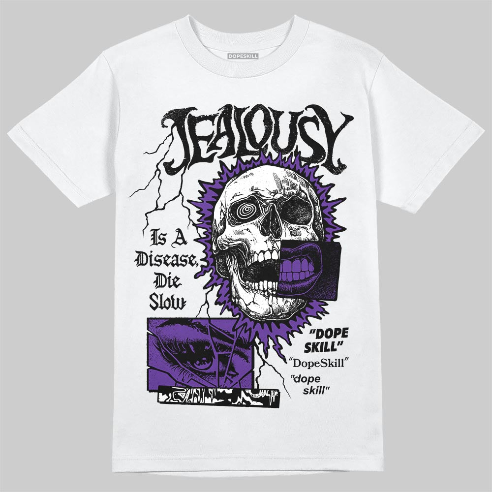 PURPLE Sneakers DopeSkill T-Shirt Jealousy Graphic Streetwear - White
