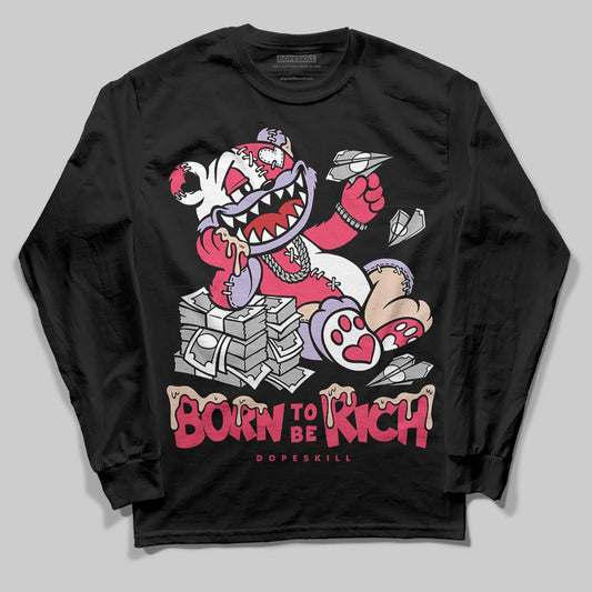 Jordan 5 Low “Peanut Butter Jelly” DopeSkill Long Sleeve T-Shirt Born To Be Rich Graphic Streetwear - Black