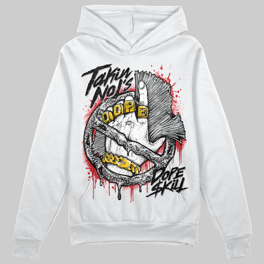 Jordan 3 OG “Black Cement” DopeSkill Hoodie Sweatshirt Takin No L's Graphic Streetwear - White